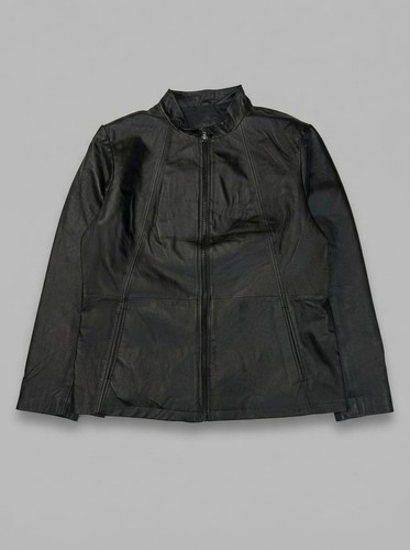 Vintage 90s black real leather - 90s,