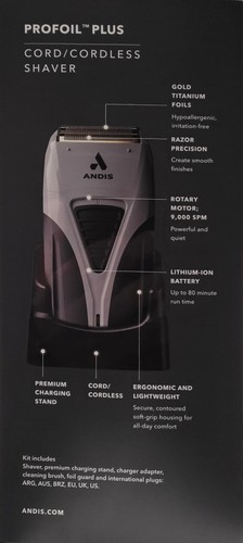 Andis cordless profoil plus - andis,