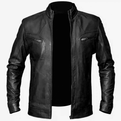 Mens cafe racer leather jacket - cafe,
