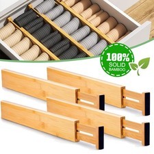 4pcs Bamboo Expandable Drawer