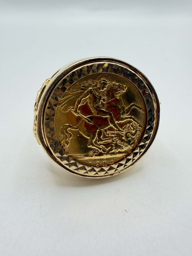 22ct 1914 half sovereign 9ct - sovereign,