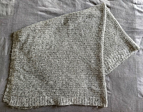Ikea grey chunky - grey, throw