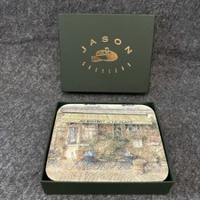 Jason French Cafes Coasters Alex Krajewski Set 6 Cork Backed Paris Bistro