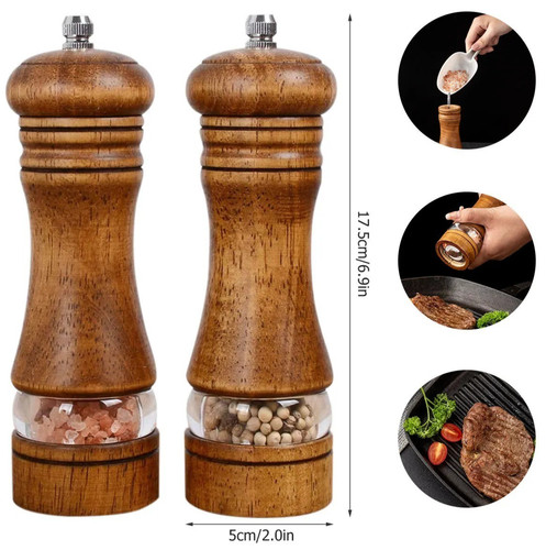 2pcs oak wooden - oak, pepper