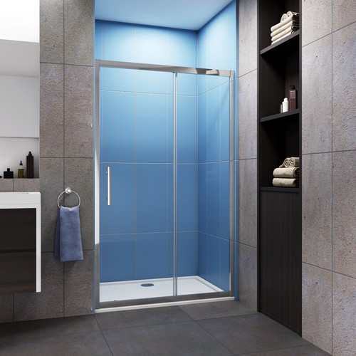 Bathroom sliding shower - shower, door