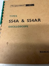 TELEQUIPMENT TYPES S54A AND