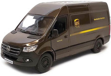 Mercedes-Benz Sprinter UPS Van 1:48 Die Cast Metal Pull-Back Toy Model