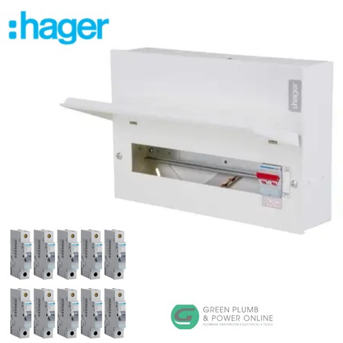 Hager 10way 100amp mainswitch - 10way,