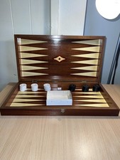 Vintage Wooden Backgammon Set