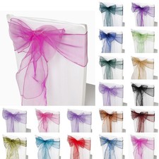 Organza Sashes Chair Cover