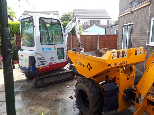 Mini micro excavator dumper - mini,