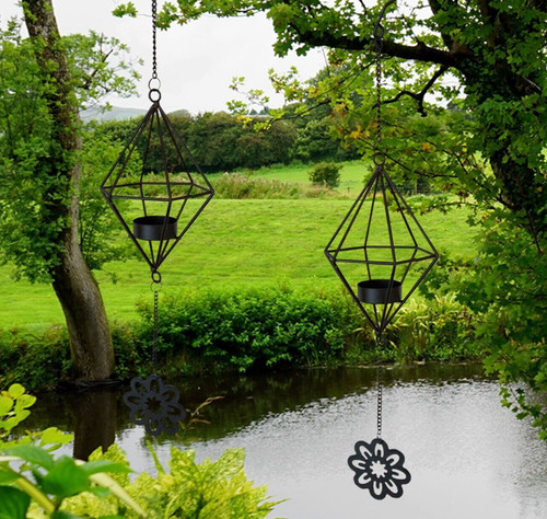 Hanging tea light candle - hanging,