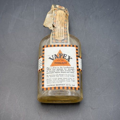 Vapex inhalant bottle vintage - vapex,