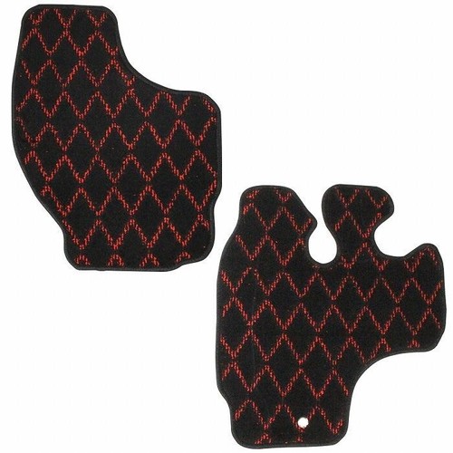 Front floor mats black - front,