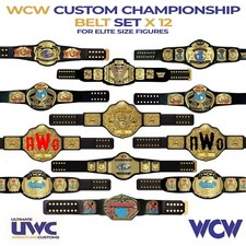 WCW Belts x 12 Custom Set for