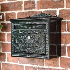 Black ornate period lockable - black,