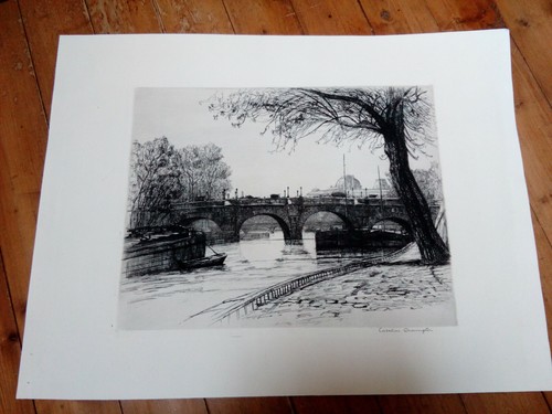 Stunning large etching - large,