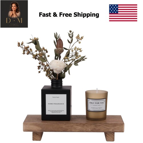 Small wood tray pedestal stand - wood,