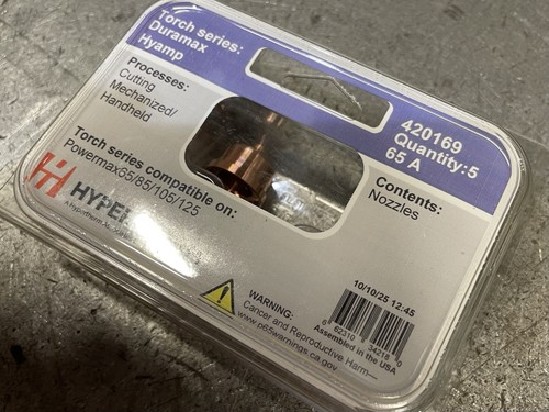 Hypertherm amp nozzles - 65,