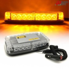 LED Warning Strobe Amber Flashing Beacon Magnetic Car Roof Recovery Light Bar