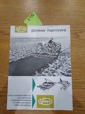 Vicon Power Harrow A72 73 74 Sales Leaflet C 1969