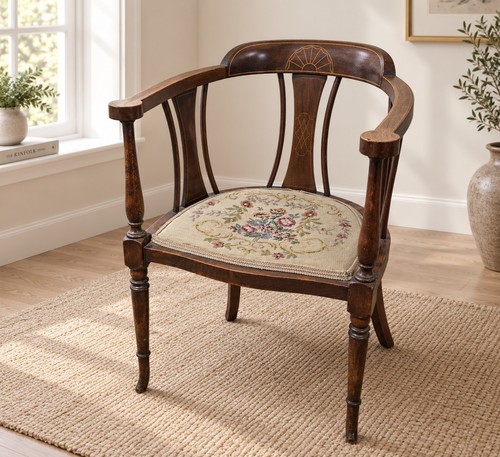 Antique edwardian inlaid - edwardian,