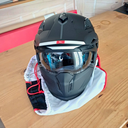 Brand new motorcycle - motorcycle, helmet