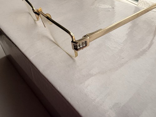 Gold half rim glasses dimonte - half,