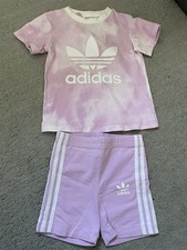 Baby Girls Lilac Adidas Shorts