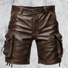 Leather Shorts Real Lambskin
