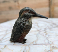 Austrian Cold painted Bronze Statue of a Kingfisher Probably Franz Bergman 6.5cm