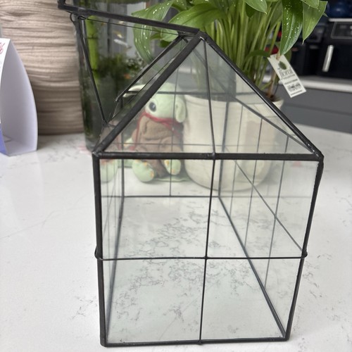 Table top glass greenhouse - table,