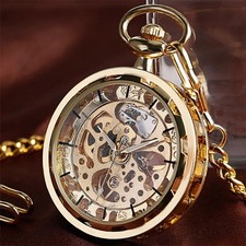 Vintage Skeleton Pocket Watch