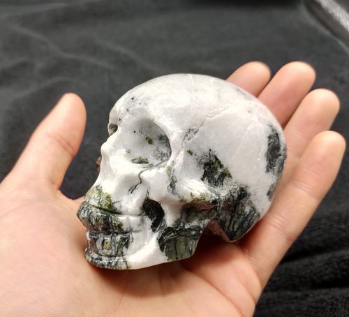 Nephrite jade white calcite - nephrite,