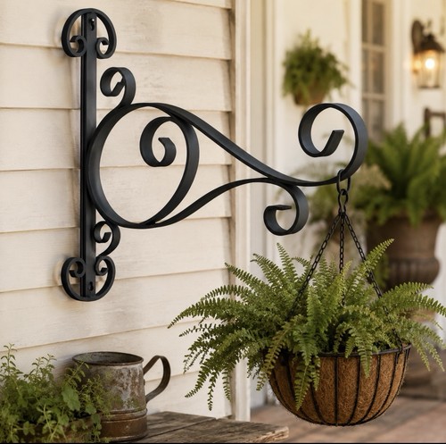 Vintage wrought iron plant - iron,