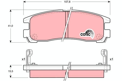 Trw gdb1023 brake pad set - trw,