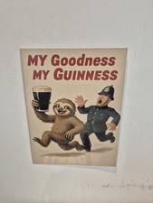 GUINNESS VINTAGE METAL SIGN TIN RETRO PLAQUE GARAGE BAR PUB MAN CAVE