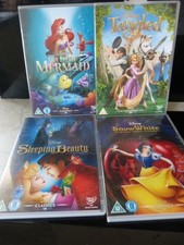 disney classic dvd 4 tangled snow white sleeping beauty little mermaid