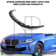 ✅ SPOILER ANTERIORE BMW SERIE 1 F40 M LOOK NERO LUCIDO ABS PARAURTI M ✅