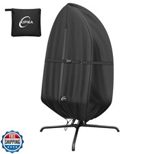 Kipiea Patio Egg Chair Covers Waterproof, Upgraded Outdoor Hanging Egg Chair 