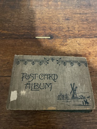 Antique postcard album - postcard,