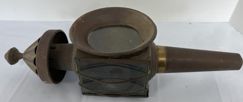 Vintage brass carbide lamp - vintage,