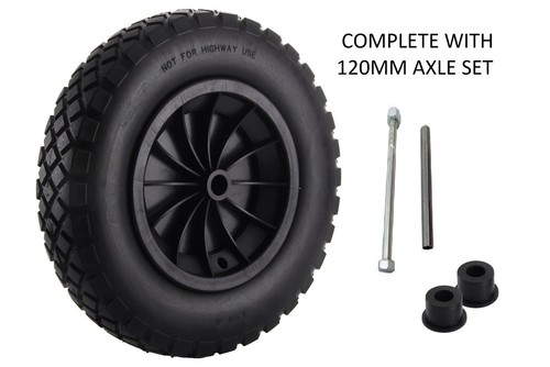 Black wheelbarrow wheel - black,