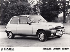 RENAULT 5 GORDINI TURBO ORIGINAL PERIOD FACTORY PRESS PHOTOGRAPH PHOTO FOTO