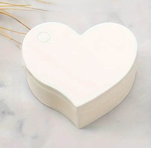 Heart gift tag shaped - tag, kraft