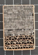 6pt Times  Roman  Font   Metal letterpress Type # ADANA EIGHT FIVE 8 x 5 User #