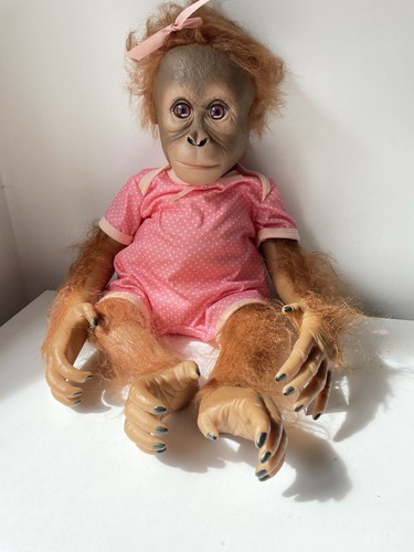 Annabelle hugs monkey doll - annabelle's,