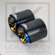 2 x MINI Blue Carbon Fibre