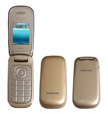 Samsung GT-E1272 Gold Dual Sim Flip Mobile Phone Button Mobile Phone Factory Mobile Phone Without Camera NEW