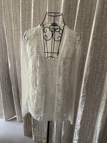Ladies cream lace - ladies, front